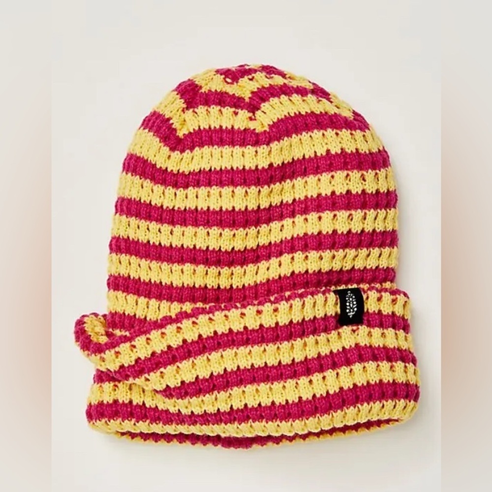 Free People Movement Stripe It Up Cool Down Beanie NWT